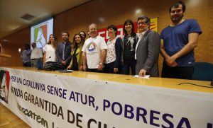 BARCELONA 31 05 2016  Sociedad   PER UNA CATALUNYA SENSE POBRESA Amb la participacio de la Tinent alcaldessa de Barcelona Sra  Laia Ortiz  de Sta  Coloma de Gramenet Sra  Nuria Parlon  de Castelldefels Sra  Candela Lopez i Diosdado Toledano  Tambe han confirmat la seva presencia l alcaldessa de Montcada i Reixach Laura Campos  la Tinenta Alcalde de Cornella Sra  Emilia Briones Matamales  L alcaldessa accidental de Sant Feliu de Llobregat Sra  Lidia Munoz  de Santa Perpetua de la Mogoda Sra  Isabel Garcia Ripoll i la regidora Anna Bajo  de l alcalde de Prat de Llobregat Sr  Lluis Tejedor acompanyat de la Tinenta d alcalde Sra  Marga Garcia  de Cerdanyola del Valles Sr  Carles Escola  de Ripollet Sr  Josep Maria Osuna  de Balsareny Sr  Albert Neiro  de Sant Feliu de Llobregat Sr  Jordi San Jose Buenaventura  de Santa Coloma de Cervello Gerard Segu  de Sentmenal Sr  Marc Verneda  de Montornes del Valles Sr  Jose Antonio Montero          FOTO de JULIO CARBO