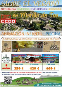 Sigue el Verano CCOO - Morillo de Tou