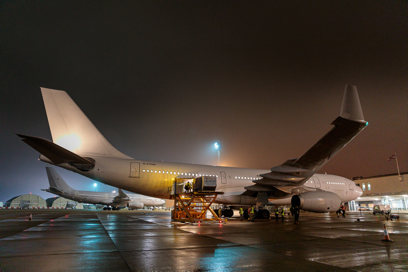 3,000 Doses Of Covid Vaccine Leave Raf Brize Norton For The Falklands