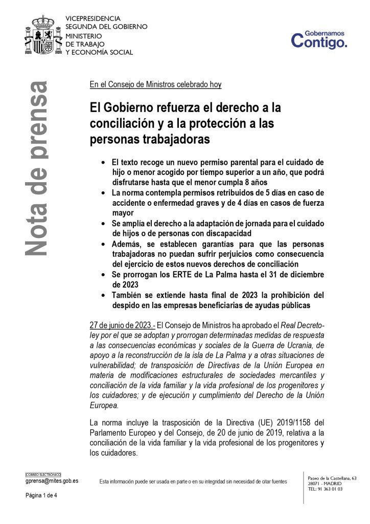 Medidas Del Consejo De Ministros ConciliaciÓn Page 0001