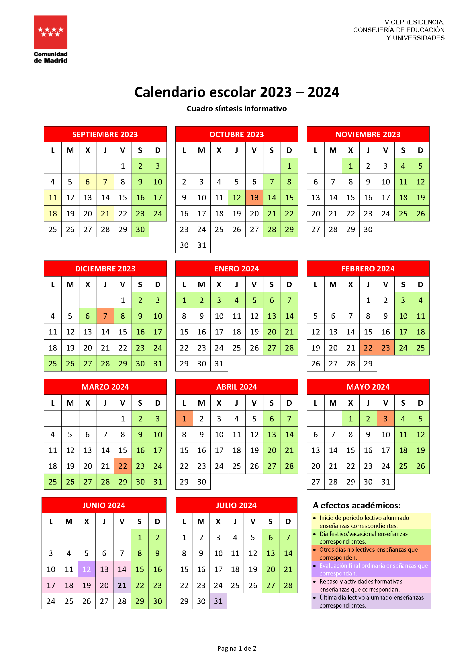 Calendario Escolar 2023 24 1