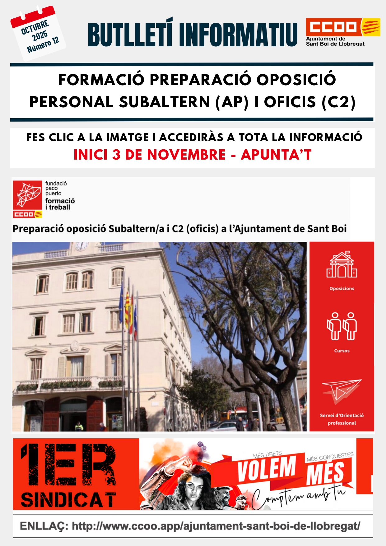 Butlletí Informatiu Octubre núm. 12