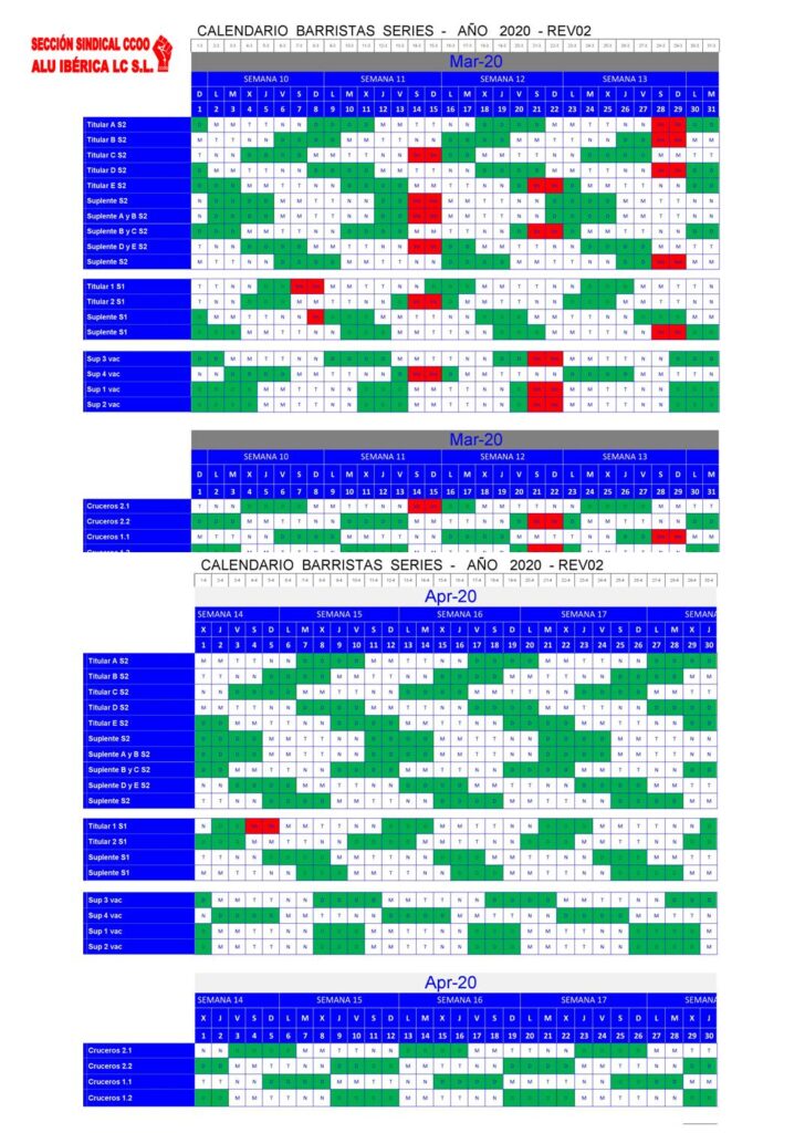 Calendario Barristas Alu Iberica 4929