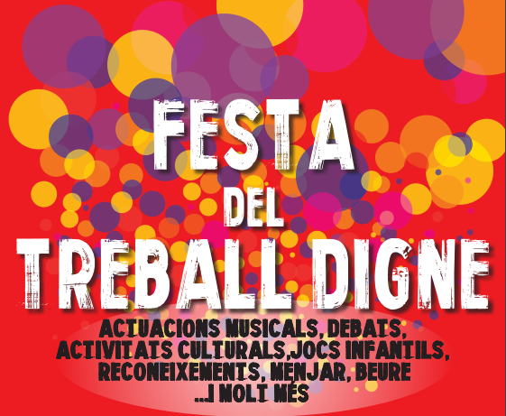 AQUEST DISSABTE 5 D’OCTUBRE 2019, VINE A LA «FESTA DEL TREBALL»!