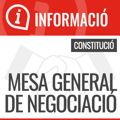 CONSTITUCIÓ MESA GENERAL DE NEGOCIACIÓ A LA DIPUTACIÓ DE BARCELONA
