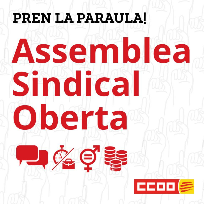 Assemblea Sindical Oberta per afiliats i afiliades · 13/03/24