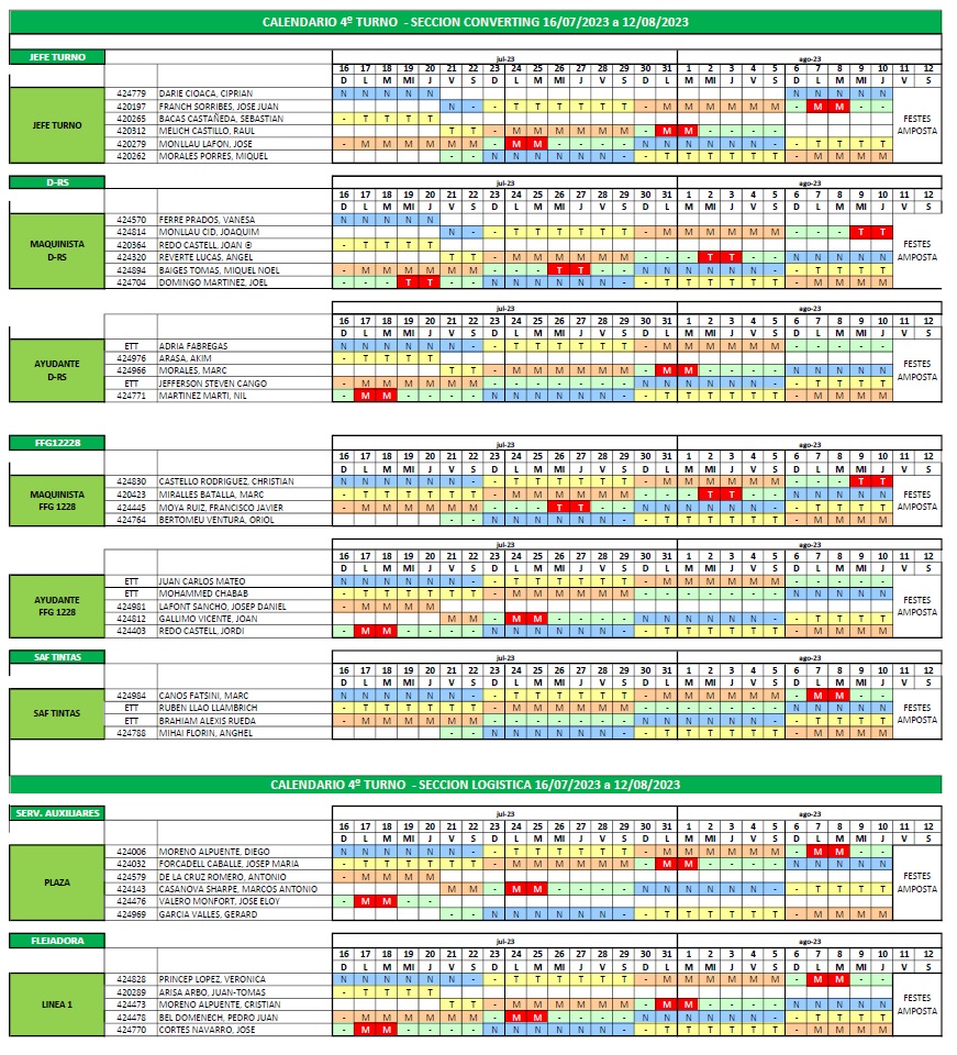Calendari 4oturno Converting 16 07 A 12 08